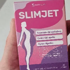 Foto da embalagem SlimJet de um cliente real